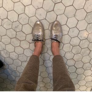 Rachel comey Novak silver oxfords 7.5 new in box